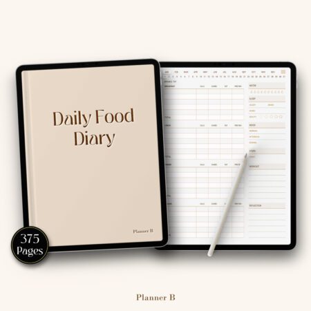 Digital Daily Food Diary journal