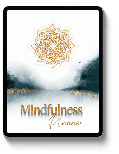 tablet with digital mindfulness journal