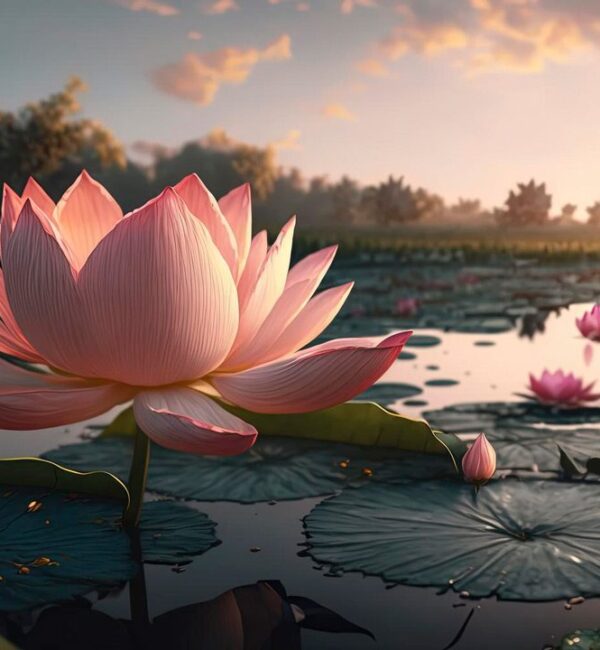 pink lotus symbol of mindfulness